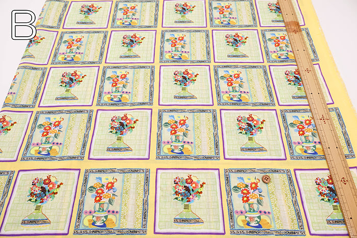 Cotton Inkjet-printed Fabric - Interior Flower - nomura tailor