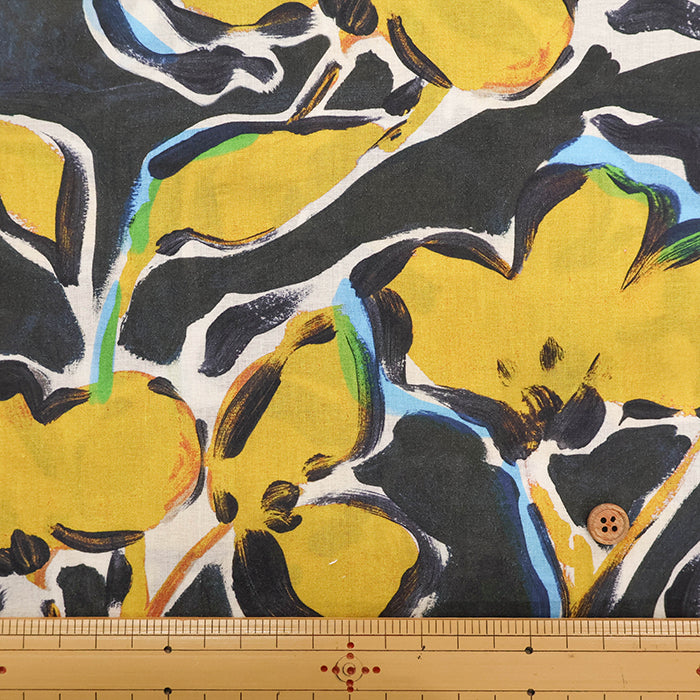 Cotton Inkjet-printed Fabric - Flower - nomura tailor
