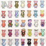 60"Cotton Lawn Inkjet Printed Fabric　Unique Bear - nomura tailor