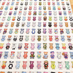 60"Cotton Lawn Inkjet Printed Fabric　Unique Bear - nomura tailor