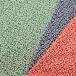 Cotton sheeting print fabric Karakusa (small) - nomura tailor