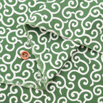 Cotton sheeting print fabric Karakusa (small) - nomura tailor