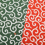 Cotton seating print fabric arabesque (middle) - nomura tailor