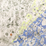 Cotton 60 Lawn Inkjet Printed Fabric Shu Shiro×HOKKOH Flower Rain - nomura tailor