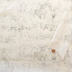 Cotton 60 Lawn Inkjet Printed Fabric Shu Shiro×HOKKOH Animals - nomura tailor