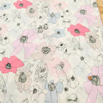 Cotton 60 Lawn Inkjet Printed Fabric Shu Shiro×HOKKOH Flower Bloom - nomura tailor