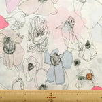 Cotton 60 Lawn Inkjet Printed Fabric Shu Shiro×HOKKOH Flower Bloom - nomura tailor