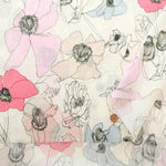 Cotton 60 Lawn Inkjet Printed Fabric Shu Shiro×HOKKOH Flower Bloom - nomura tailor