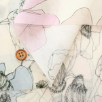 Cotton 60 Lawn Inkjet Printed Fabric Shu Shiro×HOKKOH Flower Bloom - nomura tailor