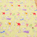 Cotton 60 Lawn Inkjet Printed Fabric Shu Shiro×HOKKOH Cats - nomura tailor