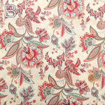 60"Cotton Lawn Printed Fabric - Paisley Flower - nomura tailor