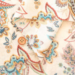 60"Cotton Lawn Printed Fabric - Paisley Flower - nomura tailor