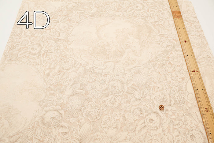Cotton Shirting Classical Printed Fabric - Toile de Jouy - nomura tailor