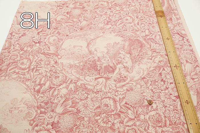 Cotton Shirting Classical Printed Fabric - Toile de Jouy - nomura tailor