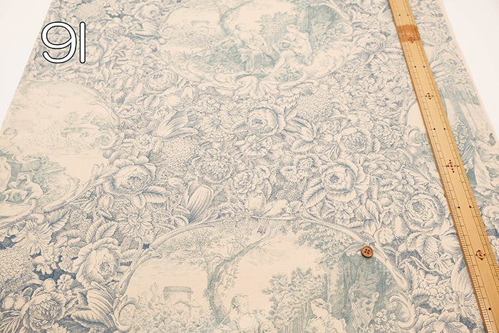 Cotton Shirting Classical Printed Fabric - Toile de Jouy - nomura tailor