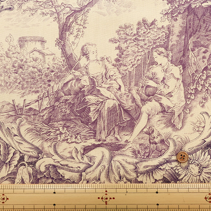 Cotton Shirting Classical Printed Fabric - Toile de Jouy - nomura tailor