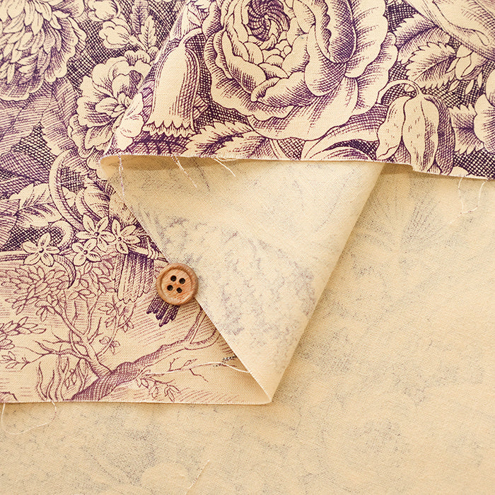 Cotton Shirting Classical Printed Fabric - Toile de Jouy - nomura tailor