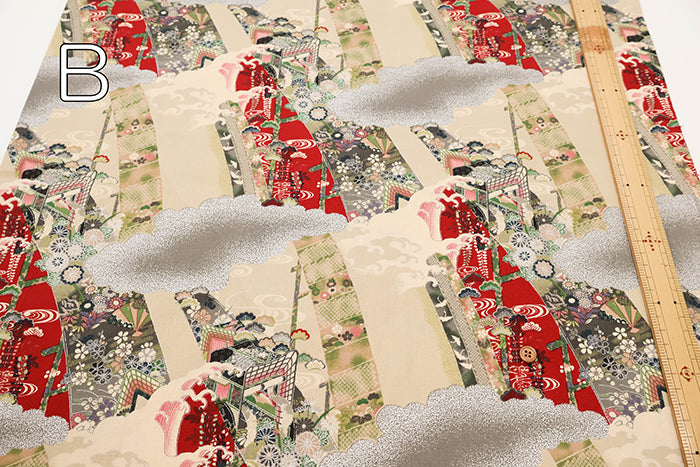 Cotton Shirting Lame (Glitter) Fabric - Japanese Style - nomura tailor