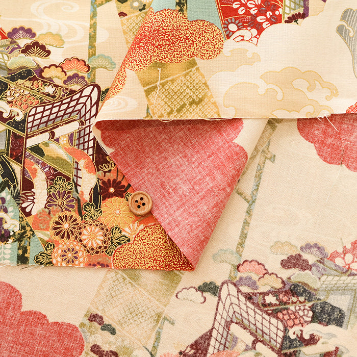 Cotton Shirting Lame (Glitter) Fabric - Japanese Style - nomura tailor