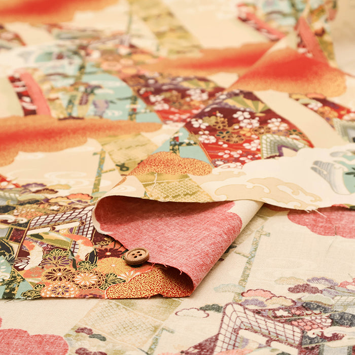 Cotton Shirting Lame (Glitter) Fabric - Japanese Style - nomura tailor