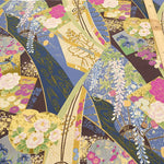 Cotton Shirting Printed Fabric - Hanamai Monogatari - Iris - nomura tailor