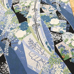 Cotton Shirting Printed Fabric - Hanamai Monogatari - Iris - nomura tailor