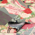 Cotton Shirting Printed Fabric - Hanamai Monogatari - Iris - nomura tailor