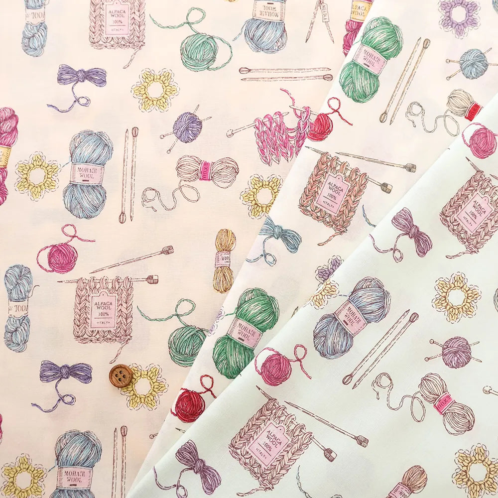 Cotton Shirting Printed Fabric - Yarn - nomura tailor