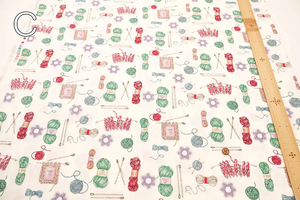 Cotton Shirting Printed Fabric - Yarn - nomura tailor