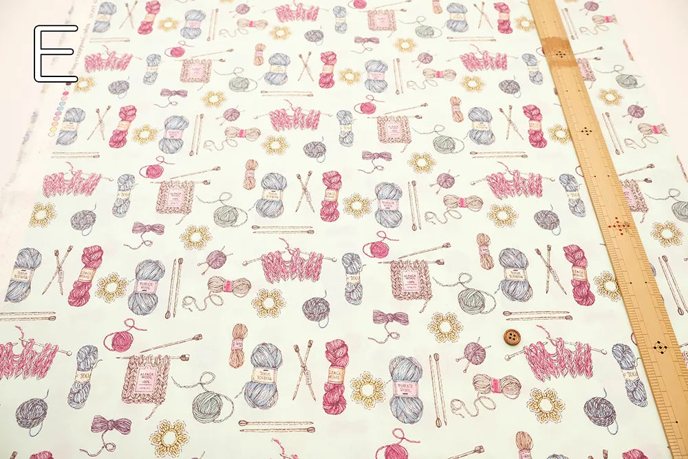 Cotton Shirting Printed Fabric - Yarn - nomura tailor