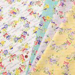 Cotton Shower Ting Print Fabric Soft Chinz Processing Atsuko Matsuyama Panze - nomura tailor