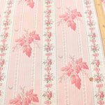 Cotton shirting printed fabric Chintz-finished Kounosanae Stripe Flower - nomura tailor