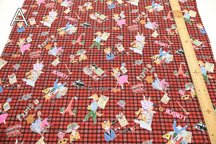 Cotton Shirting Printed Fabric - Freckle Kids - nomura tailor