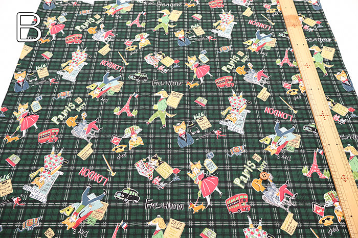 Cotton Shirting Printed Fabric - Freckle Kids - nomura tailor