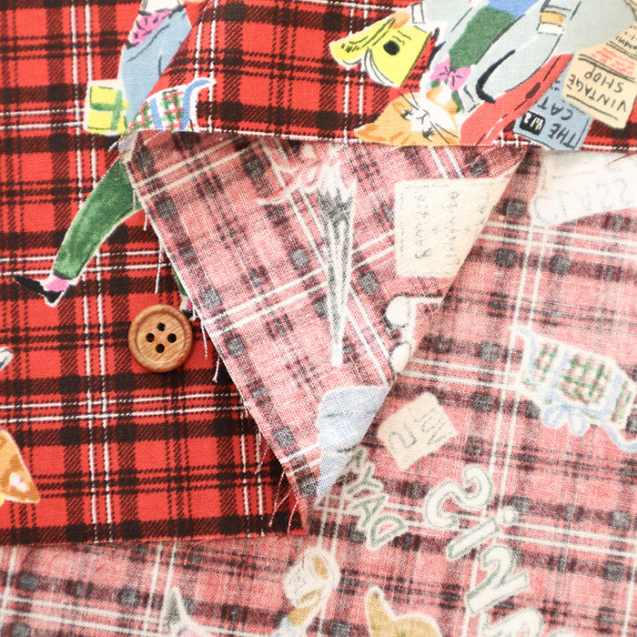 Cotton Shirting Printed Fabric - Freckle Kids - nomura tailor