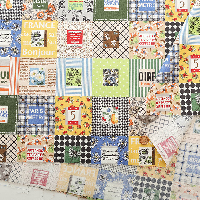 Chintz Finish Cotton Shirting Printed Fabric - Suzuko Koseki Patchwork Style - nomura tailor