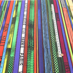 Cotton Shirting Inkjet Printed Fabric - Yoko Okamoto Collection - Color Stripe - nomura tailor