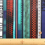 Cotton Shirting Inkjet Printed Fabric - Yoko Okamoto Collection - Color Stripe - nomura tailor