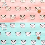 Cotton Double Gauze Printed Fabric -Smile Panda - nomura tailor