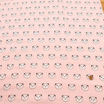 Cotton Double Gauze Printed Fabric -Smile Panda - nomura tailor