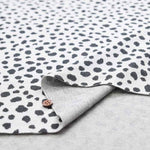 Cotton Knit Jacquard Fabric Dalmatian - nomura tailor