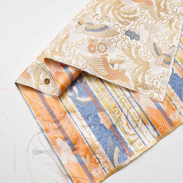 gold brocade Chinese phoenix - nomura tailor