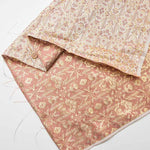 Gold Brocade Ethnic Flowers - nomura tailor