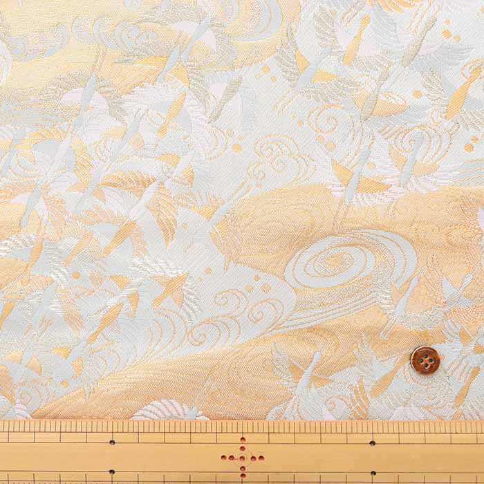 Gold Brocade Crane and Waves - nomura tailor