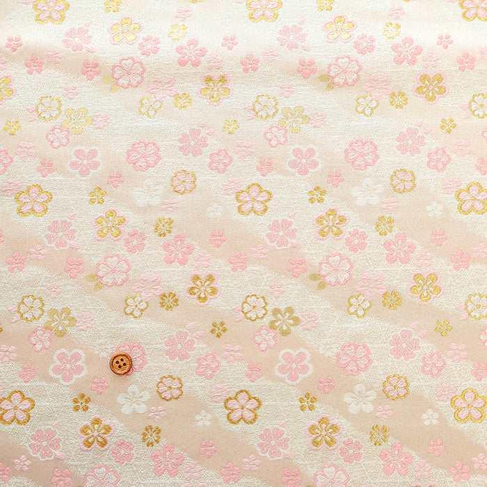Gold Brocade (Kinran) - Plum Blossom Pattern - nomura tailor