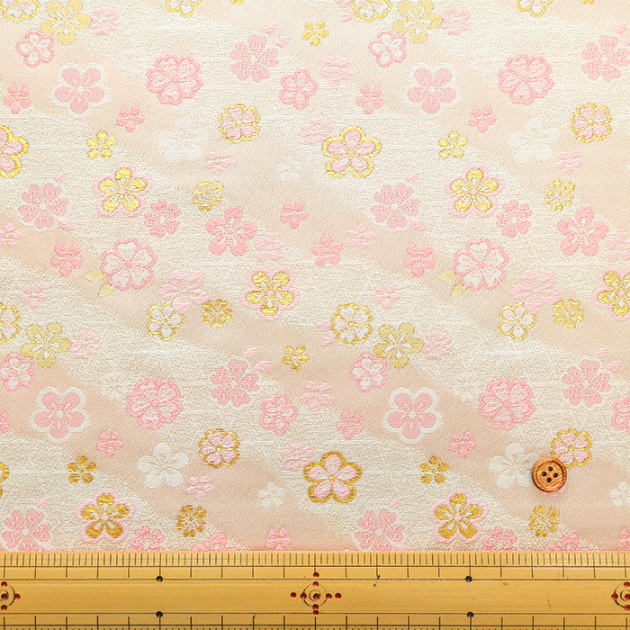 Gold Brocade (Kinran) - Plum Blossom Pattern - nomura tailor