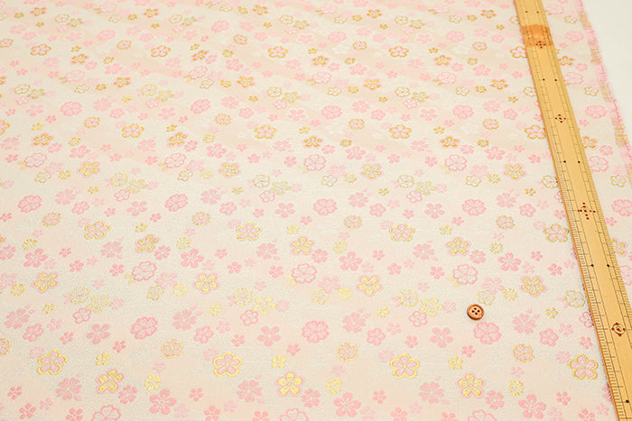 Gold Brocade (Kinran) - Plum Blossom Pattern - nomura tailor