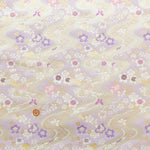 Gold Brocade (Kinran) - Flowing Water and Butterflies - nomura tailor