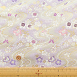 Gold Brocade (Kinran) - Flowing Water and Butterflies - nomura tailor