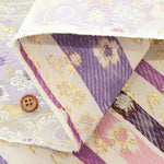 Gold Brocade (Kinran) - Flowing Water and Butterflies - nomura tailor